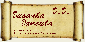 Dušanka Dančula vizit kartica